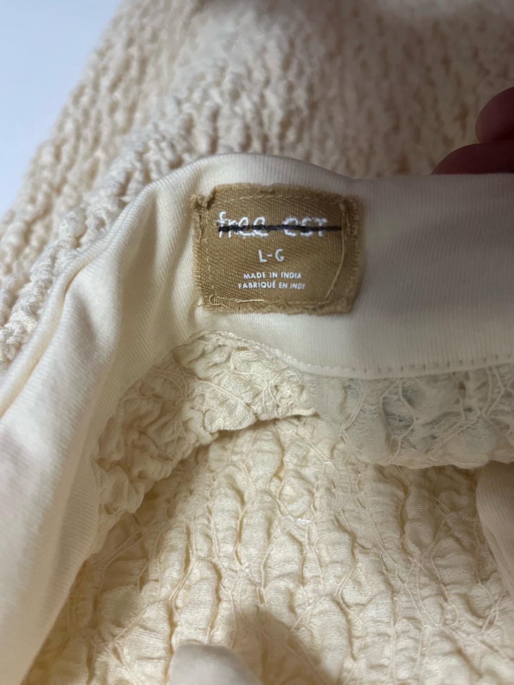 850. FREE PEOPLE Sea Foam Midi Dress in Natural NWOT - Picture 10 of 11